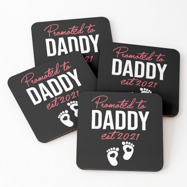 Item preview, Promoted To Daddy Est 2021 designed and sold by arrowroses.