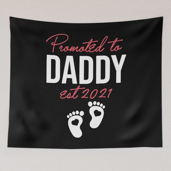 Item preview, Promoted To Daddy Est 2021 designed and sold by arrowroses.