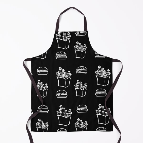 Item preview, French Fries Pattern Black White designed and sold by kyds.