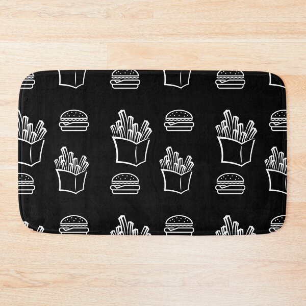 Item preview, French Fries Pattern Black White designed and sold by kyds.