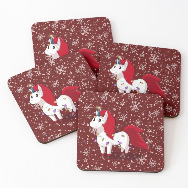 Item preview, Christmas Unicorn with snowflake designed and sold by EclairVanilla.