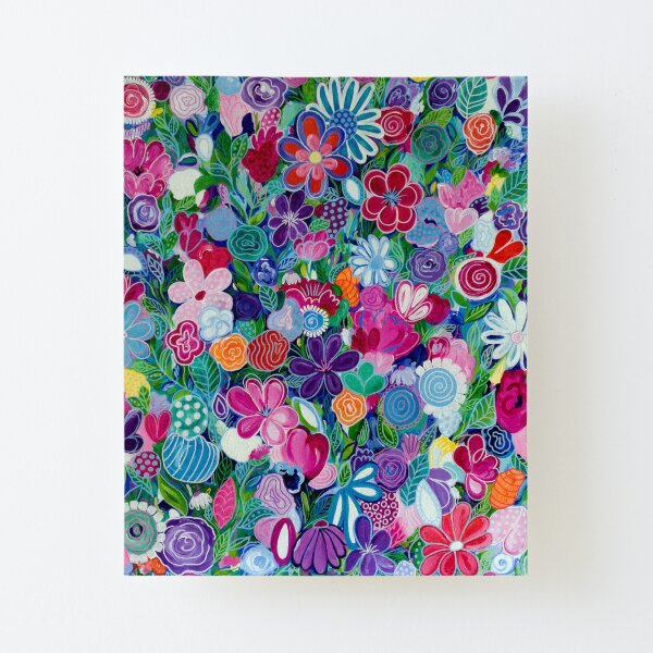 Wildflowers Canvas Mounted Print