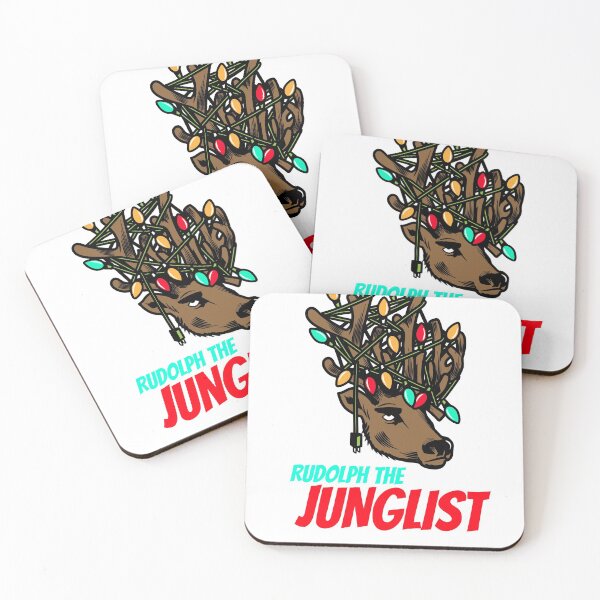 Item preview, Junglist Rudolph Reindeer DnB Clubbing Christmas Xmas  designed and sold by Ravermonkey.
