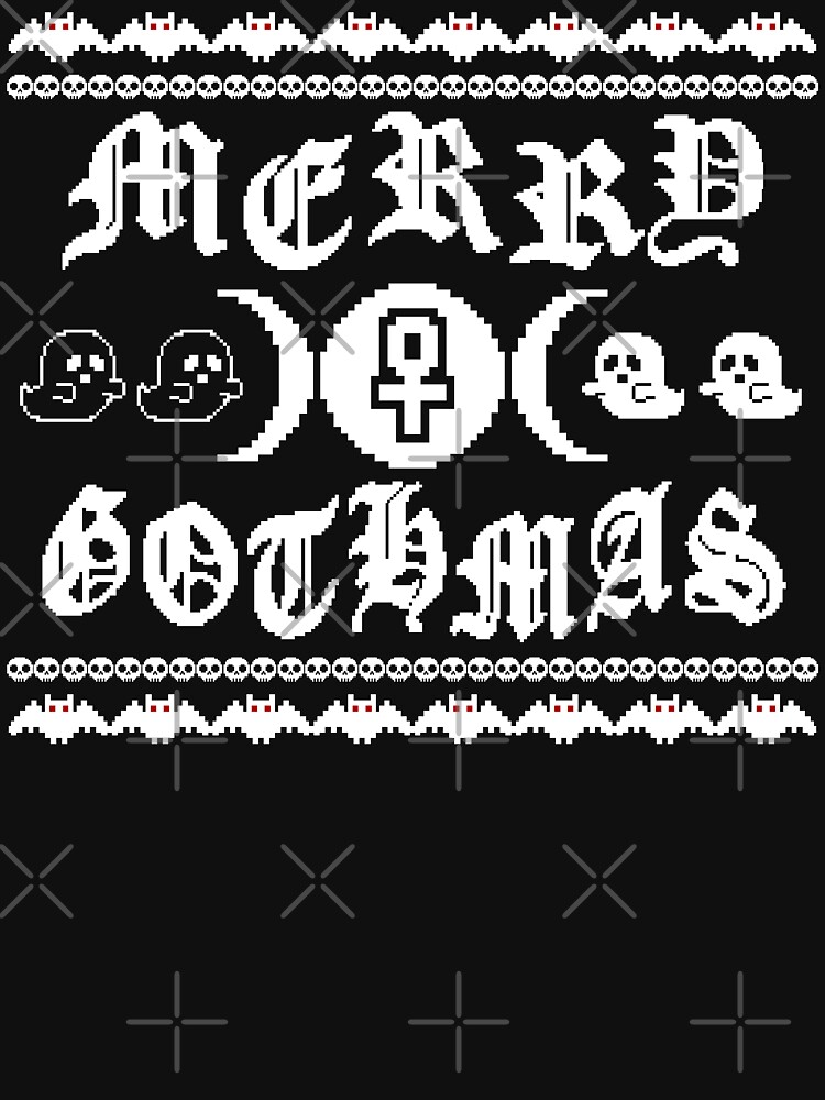 Merry Gothmas - Old Style Pixelated Goth Christmas by RabbitLair