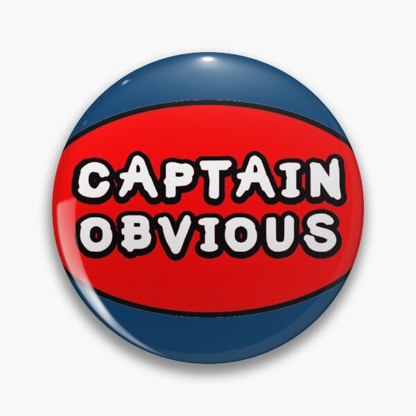 Item preview, Captain Obvious designed and sold by Kreativista.