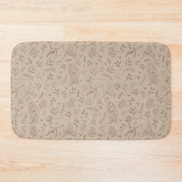 Item preview, Borzoi sketched floral pattern light designed and sold by Camilla Fjäder.