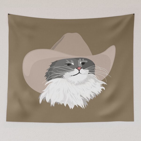 Item preview, Cowboy Cat designed and sold by LazyBuffalo.