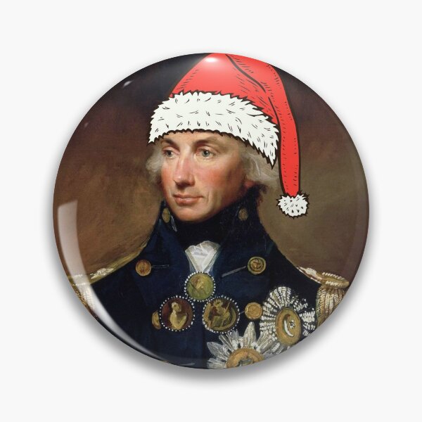 Item preview, Admiral Nelson Wearing A Santa Hat designed and sold by Jordbord.