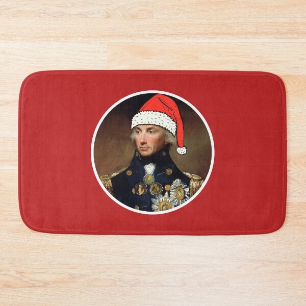 Item preview, Admiral Nelson Wearing A Santa Hat designed and sold by Jordbord.