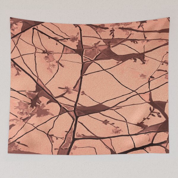 Item preview, Cherry tree silhouette - rose gold designed and sold by SulkaCreative.