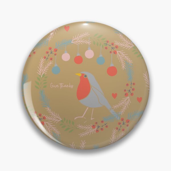 Item preview, Christmas, Xmas Robin, Wreath Patterned Gifts designed and sold by Claire Wall Designs.