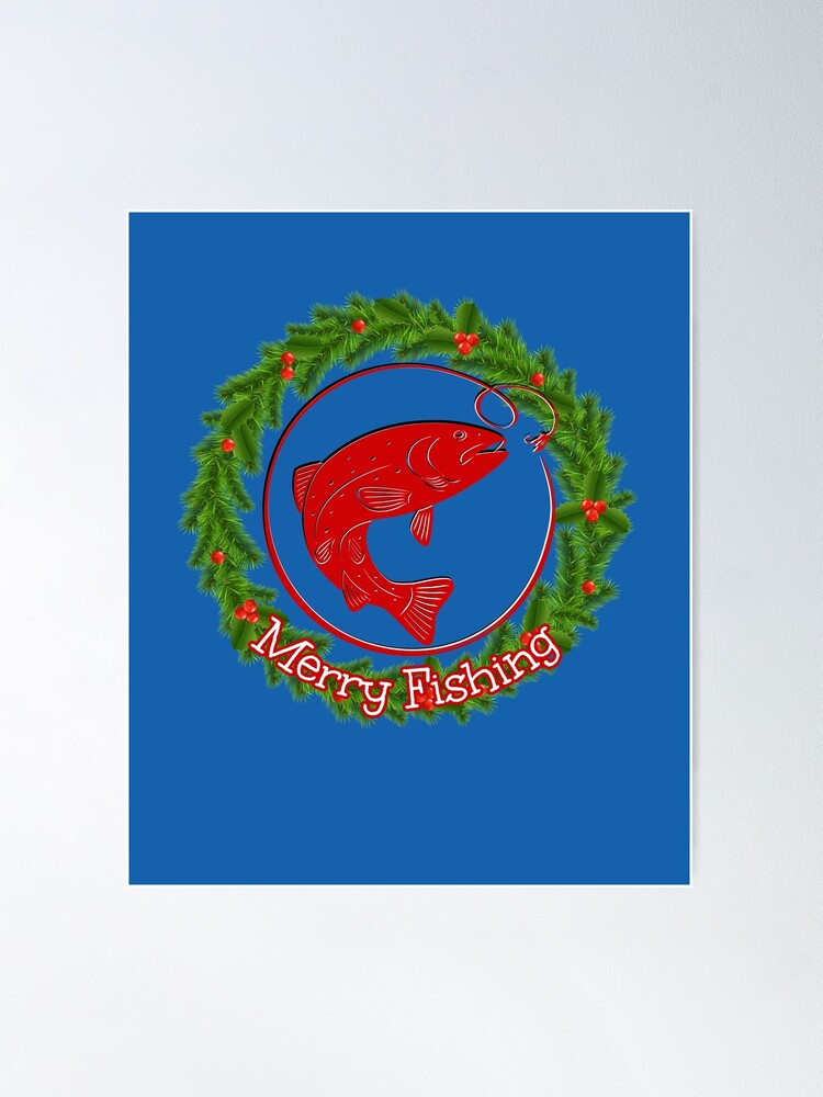 Merry Fishing Christmas Fish Gifts | Poster