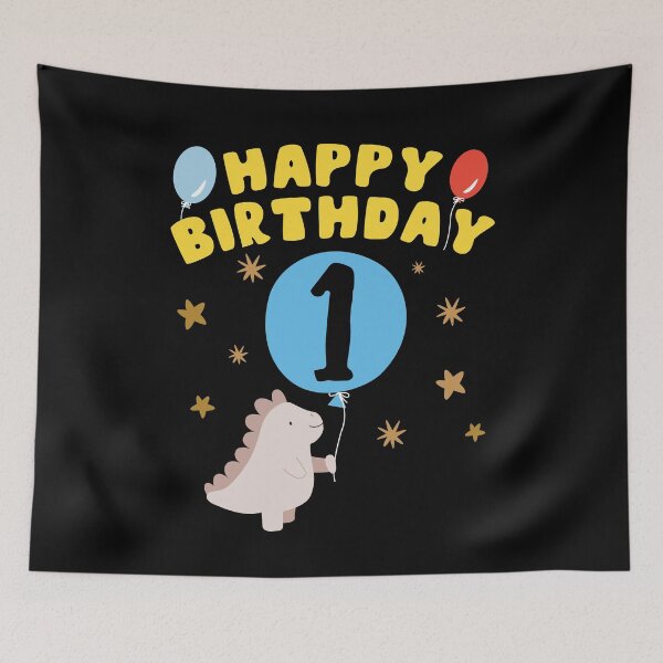 Item preview, Children's 1st birthday dinosaur designed and sold by Grimbart.