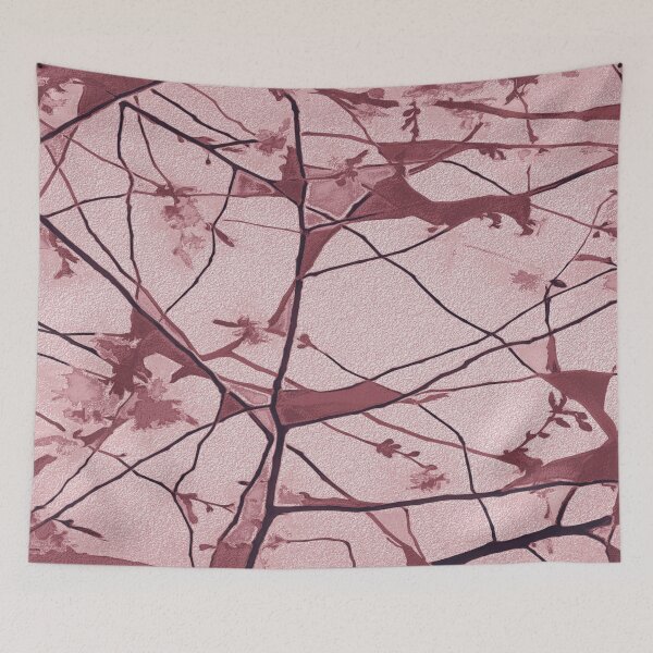 Item preview, Cherry tree silhouette - pink designed and sold by SulkaCreative.