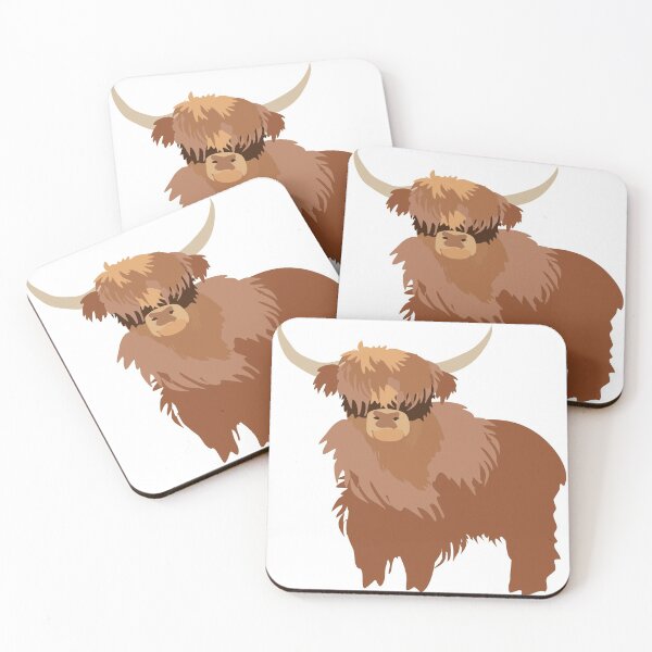 Item preview, Fluffy Highland cow designed and sold by orangerinka.