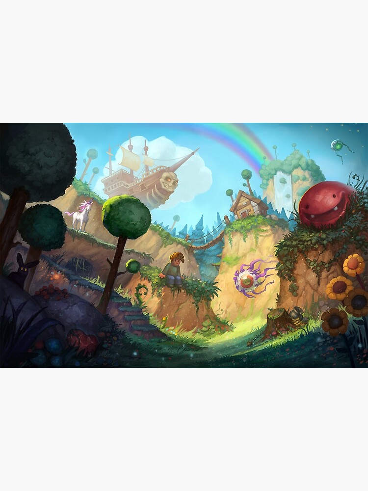 Terraria - Indie Game Art Board Print for Sale by Gnextdoor22