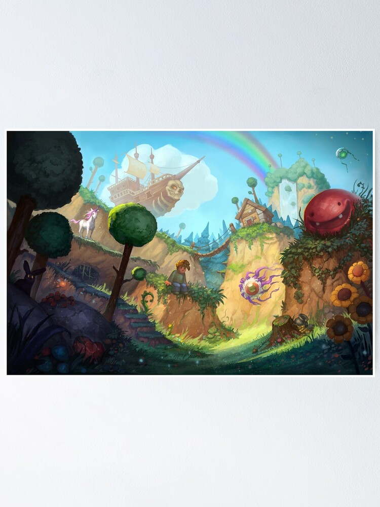 "Terraria - Indie Game" Poster by Gnextdoor22 | Redbubble