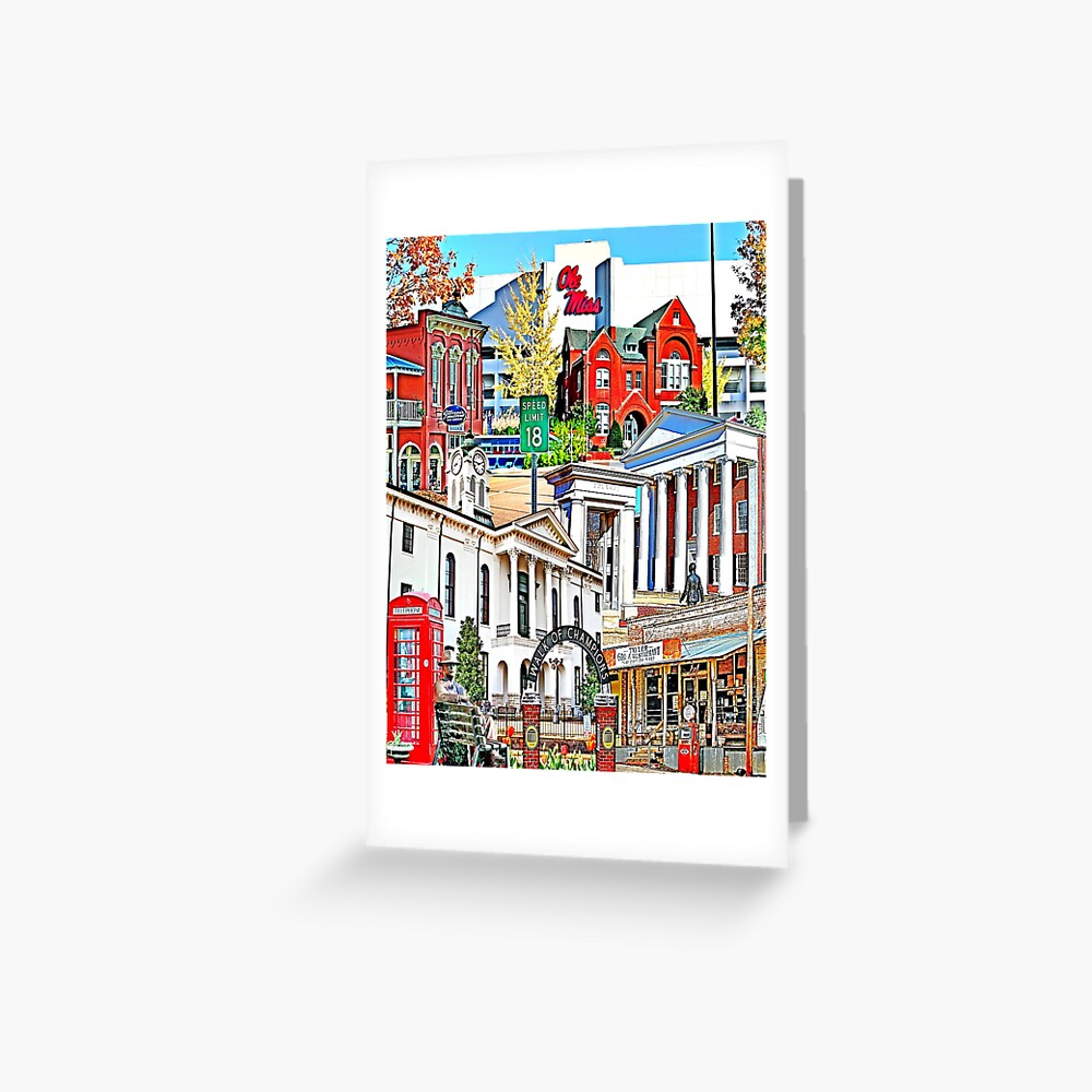 "Oxford Vertical Collage" Greeting Card for Sale by Amandacphotos