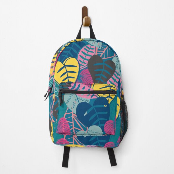 Item preview, Colourful, bright, bold leaf pattern designed and sold by Claire Wall Designs.