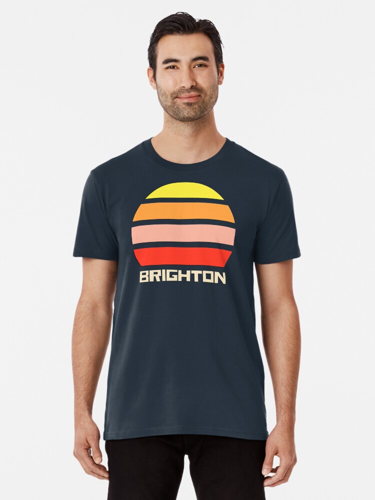 Thumbnail 1 of 6, Premium T-Shirt, Retro Vintage Sunset Brighton Souvenir designed and sold by billingtonpix.