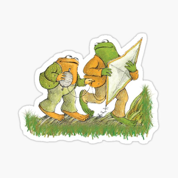 Frog and Toad are friends Sticker