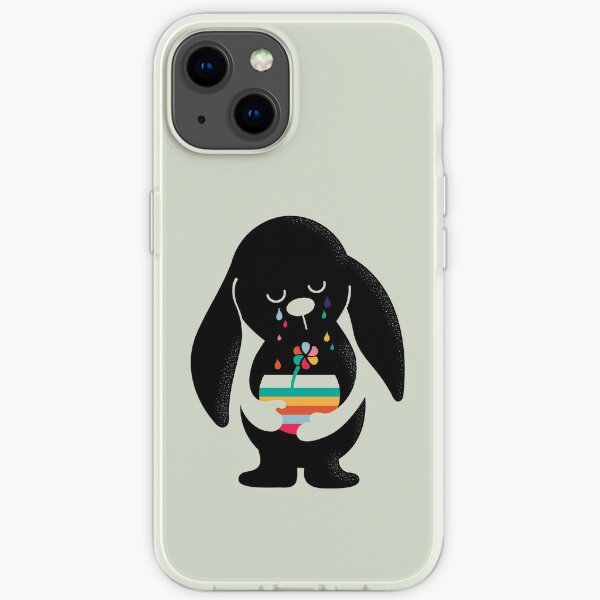Rainbow Tears Bunny iPhone Soft Case