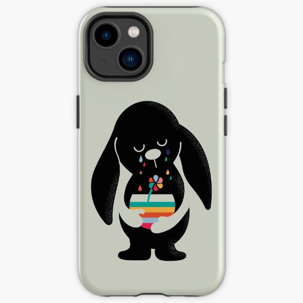 Rainbow Tears Bunny iPhone Tough Case
