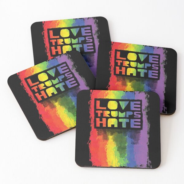Item preview, Love Trumps Hate Gay Design designed and sold by HauntedMammoth.