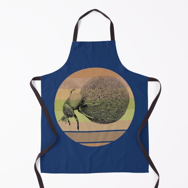 Item preview, Dung Beetle with Dung Ball on Retro-style Sunset in Africa Colors designed and sold by Scotch Macaskill.