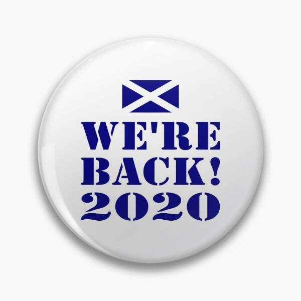 Item preview, WE'RE BACK! / SCOTLAND / SCOTTISH FOOTBALL designed and sold by PoshJocks.