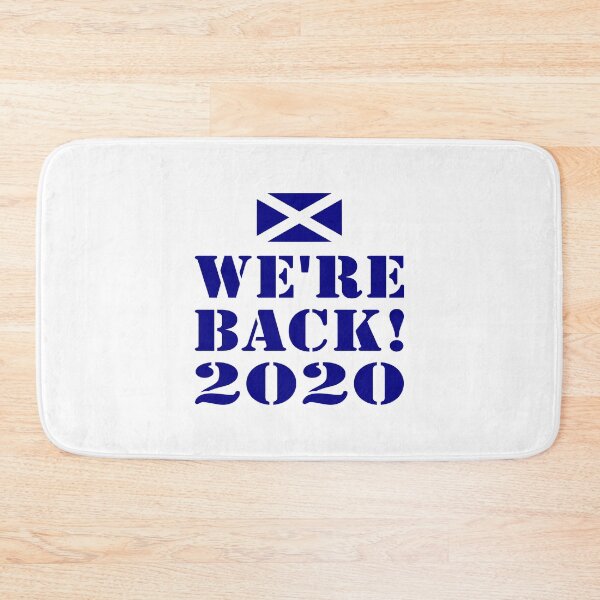 Item preview, WE'RE BACK! / SCOTLAND / SCOTTISH FOOTBALL designed and sold by PoshJocks.