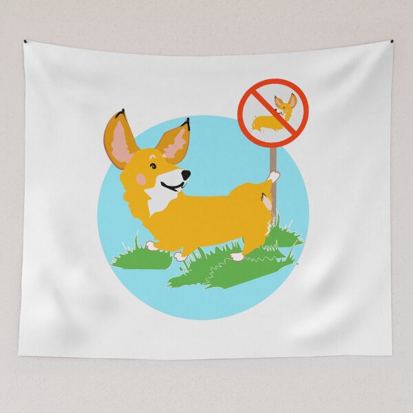 Item preview, Naughty is new nice corgi designed and sold by orangerinka.