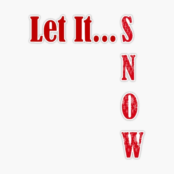 Let It Snow Stickers - Gift in Houseplant Theme - Best Plant Friend