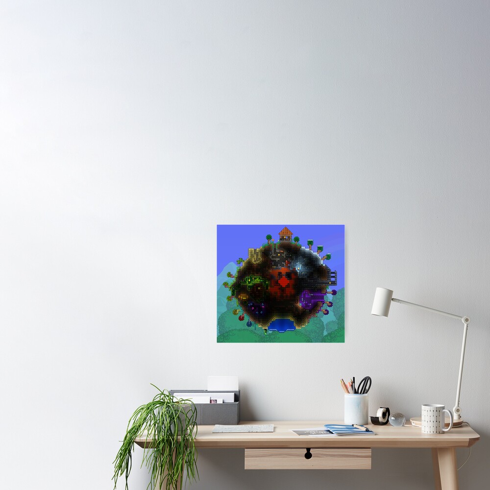 Terraria - Indie Game Art Board Print for Sale by Gnextdoor22