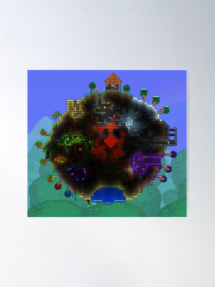 Terraria - Indie Game Art Board Print for Sale by Gnextdoor22