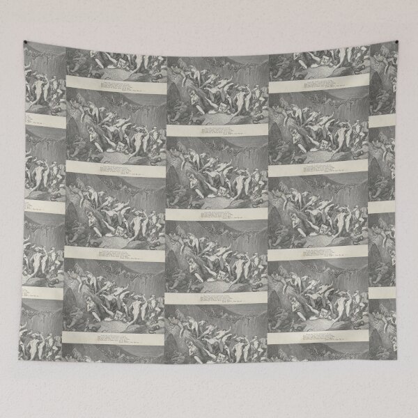 Item preview, Etching from Dante's Inferno designed and sold by Vintage Designs +.