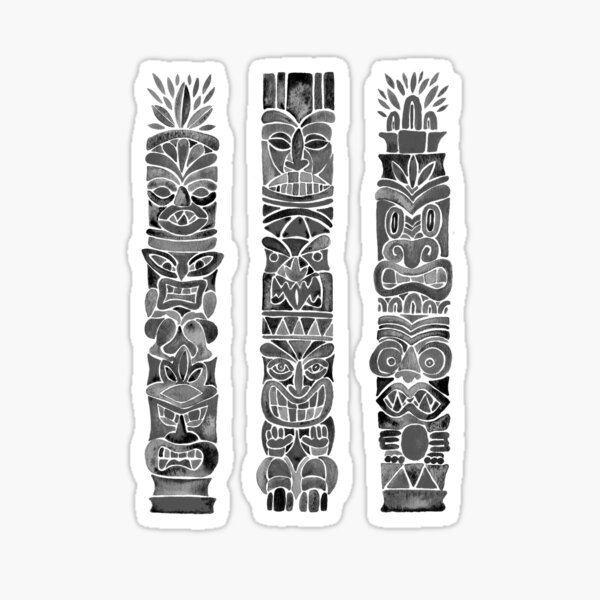 Item preview, Tiki Totem – Black designed and sold by Cat Coquillette.