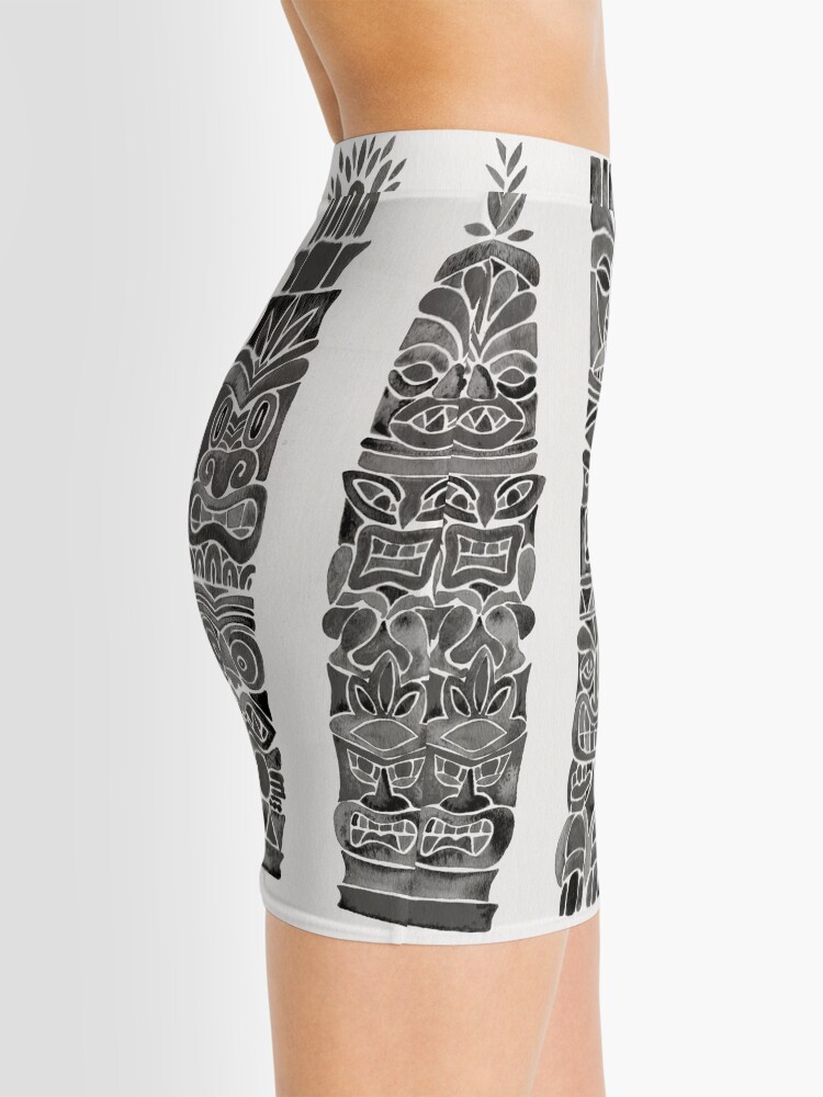 Alternate view of Tiki Totem – Black Mini Skirt
