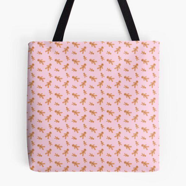 Item preview, Gingerbread Man Pattern on Pink designed and sold by WeaveTrumpet.