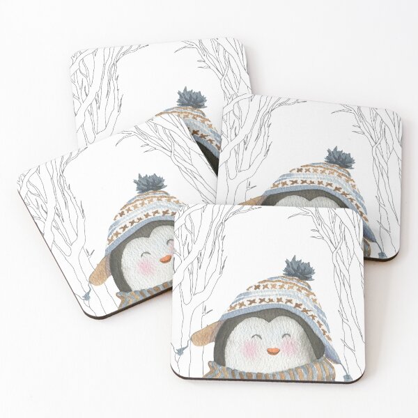 Item preview, Baby Cute Penguin Animal in Warm Winter Merry Christmas Adorable Sweet Gift designed and sold by MiscelChr.