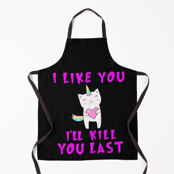 Item preview, I like you I'll Kill You Last, funny Murderous unicorn cat, Funny unicorn, Funny Murderous unicorn cat With hart funny gift for mom , dad, lovers cats designed and sold by RM2017.