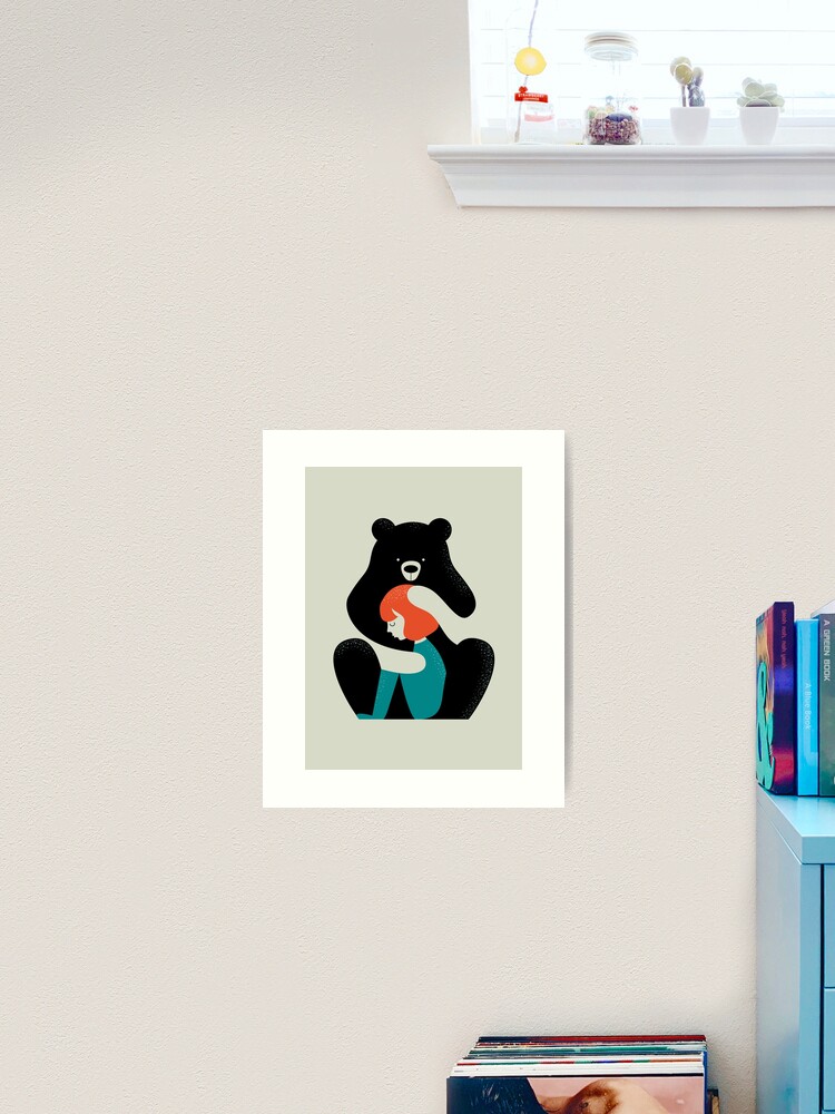 Thumbnail 2 of 3, Art Print, Big Bear Hug designed and sold by Doozal.