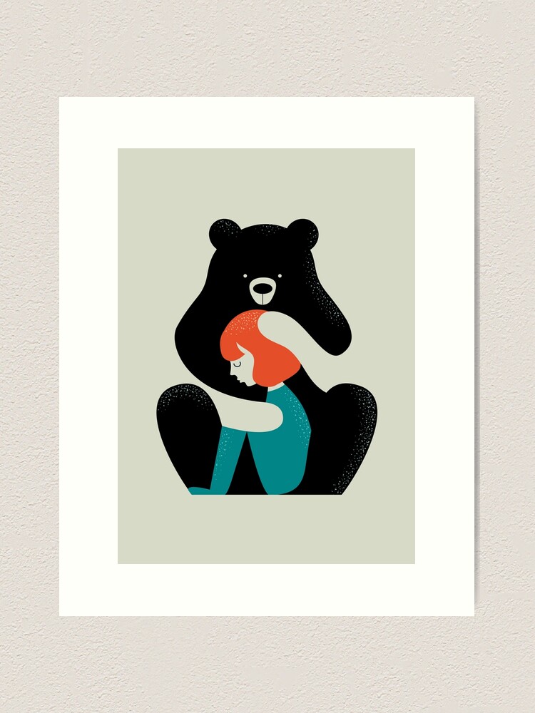 Thumbnail 1 of 3, Art Print, Big Bear Hug designed and sold by Doozal.