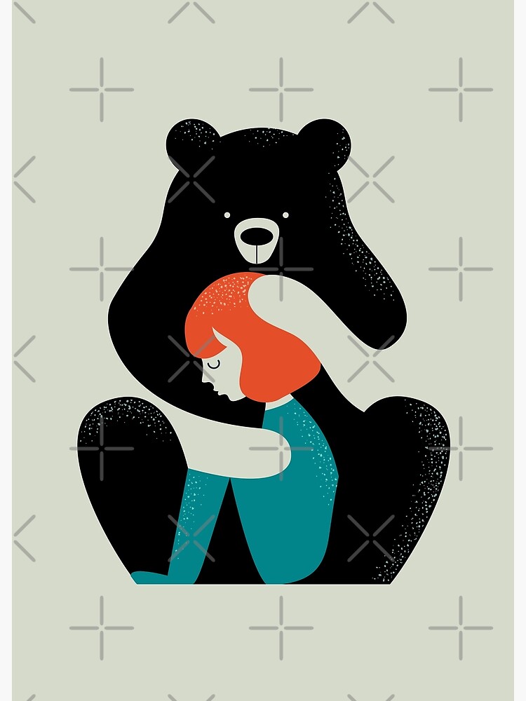 Thumbnail 3 of 3, Art Print, Big Bear Hug designed and sold by Doozal.