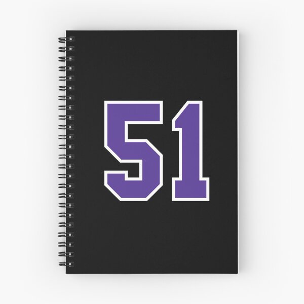 Item preview, Fifty-One Purple Jersey Number Sports 51 designed and sold by HelloFromAja.