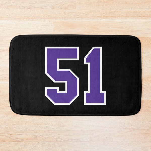 Item preview, Fifty-One Purple Jersey Number Sports 51 designed and sold by HelloFromAja.