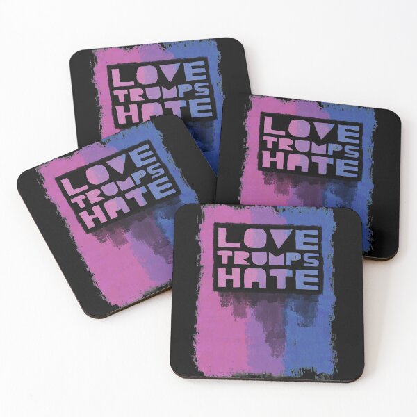 Item preview, Love Trumps Hate Bi Design designed and sold by HauntedMammoth.