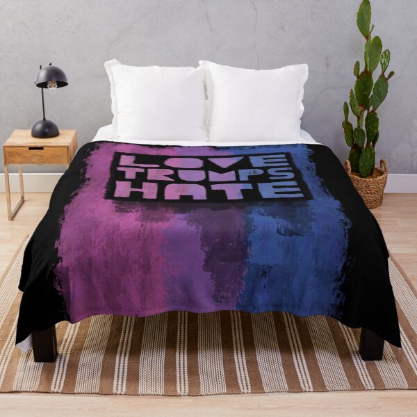 Item preview, Love Trumps Hate Bi Design designed and sold by HauntedMammoth.