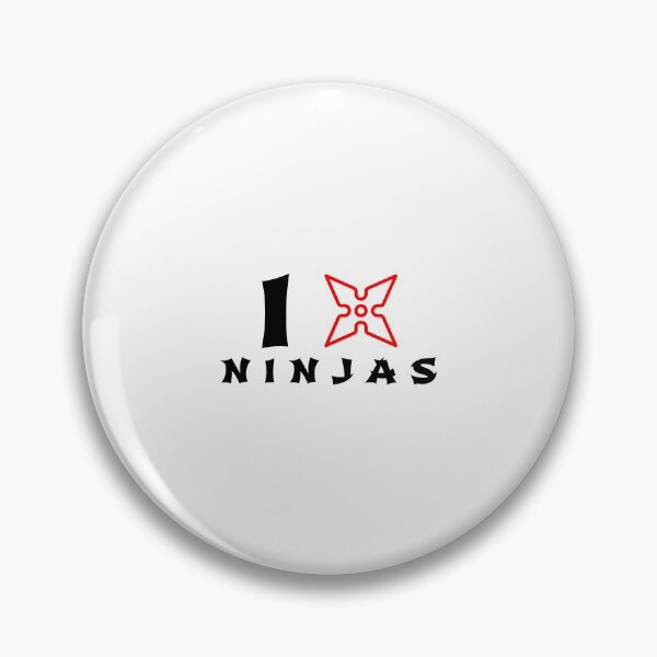 Item preview, I Love Ninjas Classic Funny Sticker and Shirt Design designed and sold by Glike.