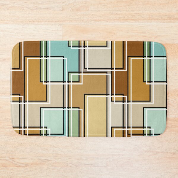 Item preview, Colorful Mid Century Modern Rectangle Pattern // V2 designed and sold by Elsy's Art.